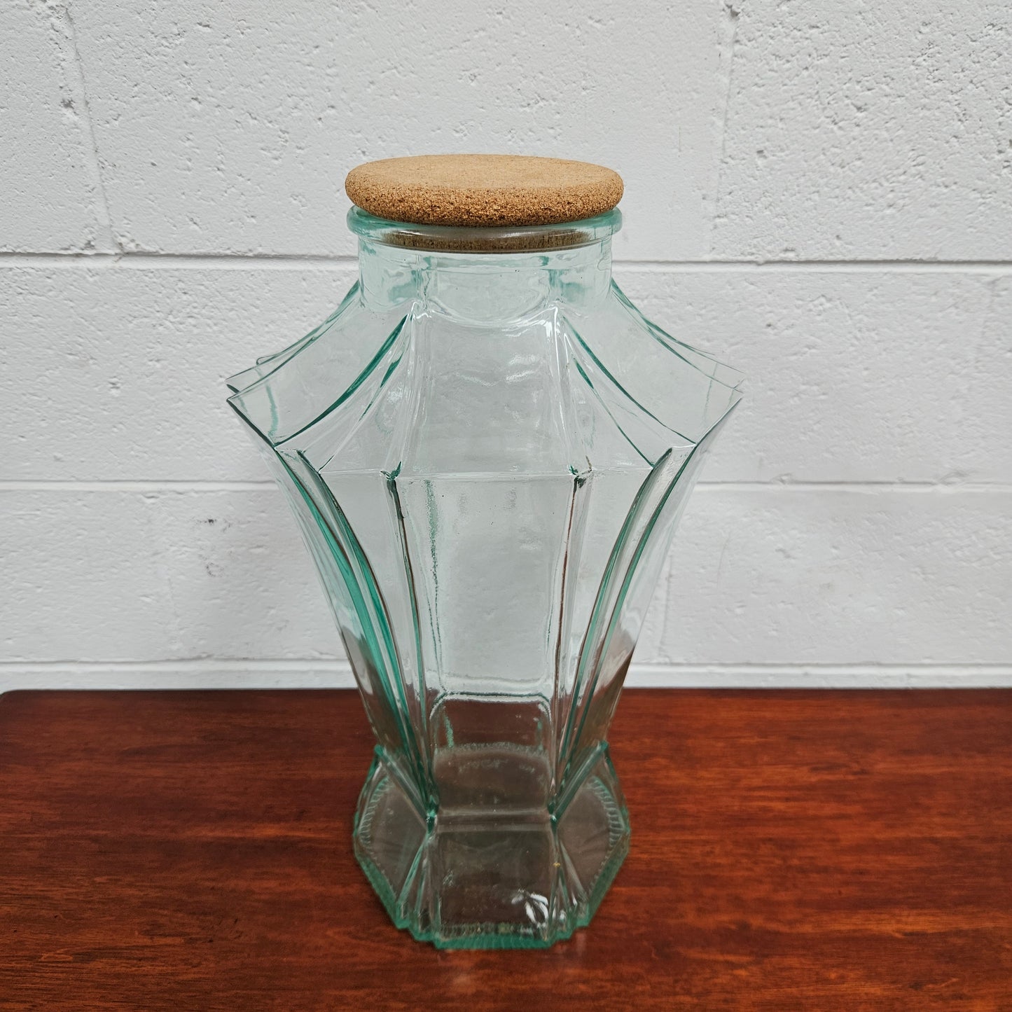 Vintage Made in Italy Glass Jar