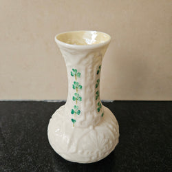 Belleek Shamrock Pattern Small Vase | Antique & Vintage | Moonee Ponds Antiques | Australia Wide Delivery