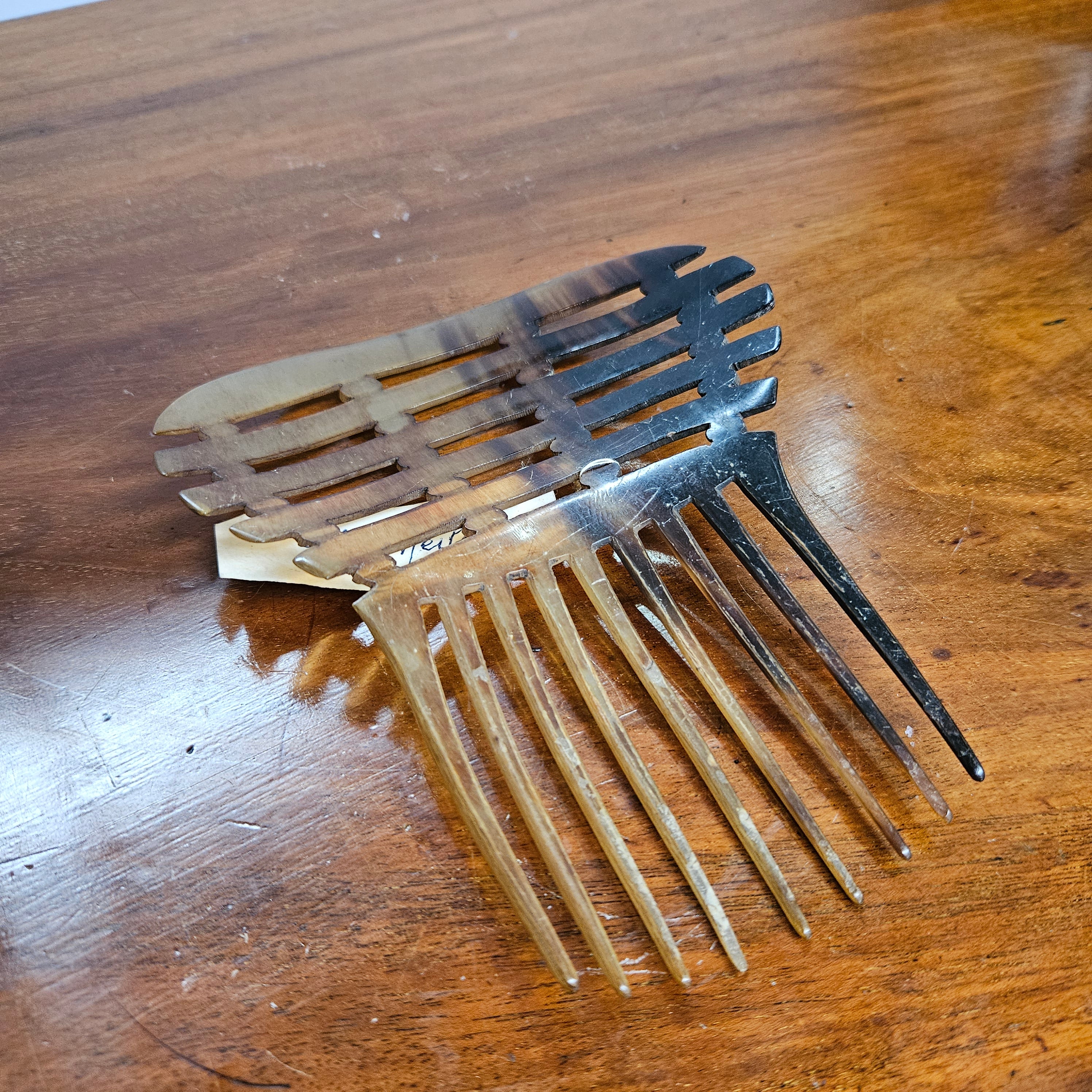 Edwardian Spanish Comb Buffalo Horn Comb | Antique & Vintage | Moonee Ponds Antiques | Australia Wide Delivery