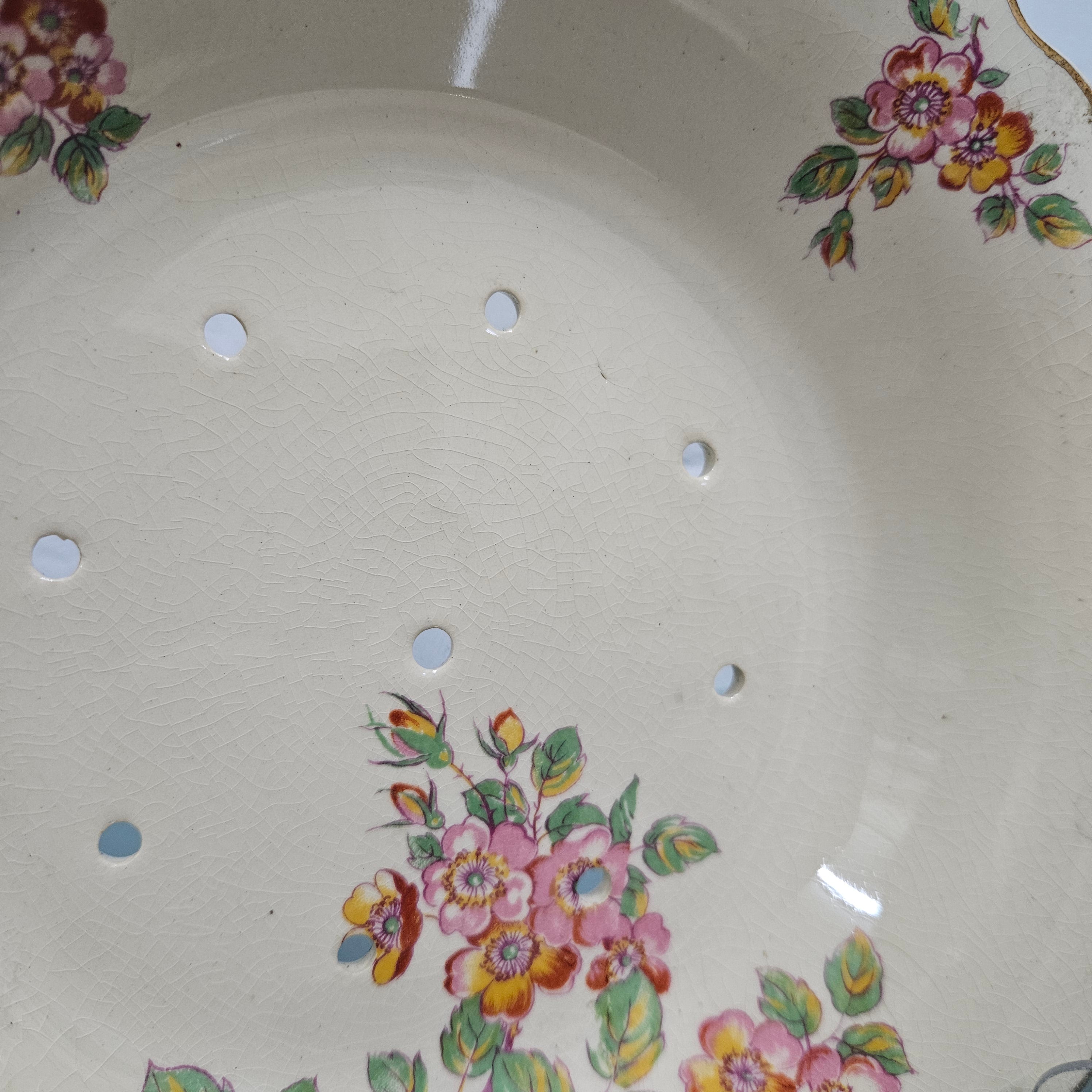 Sunshine J & G Meakin Straining Bowl & Plate | Antique & Vintage | Moonee Ponds Antiques | Australia Wide Delivery