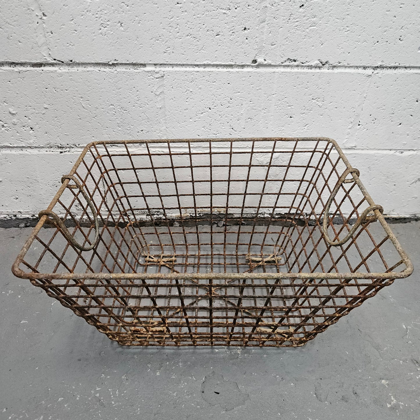 Antique Wire Baskets With Handles