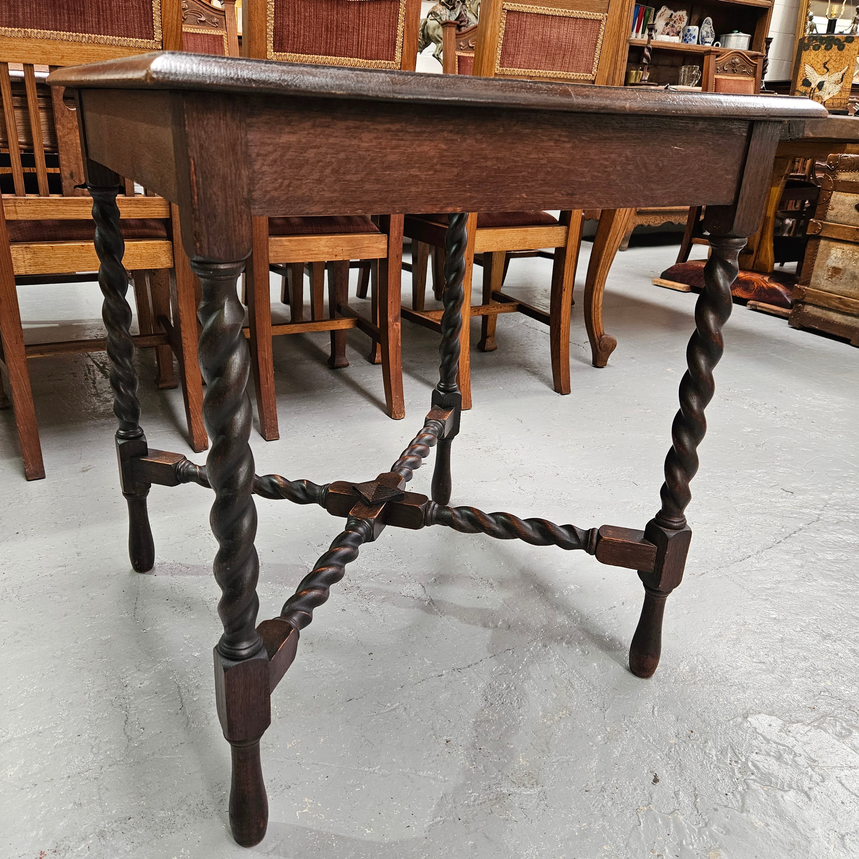 Jacobean Style English Oak Side Table | Antique & Vintage | Moonee Ponds Antiques | Australia Wide Delivery