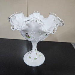 Fenton Hand Painted & Signed Comport | Antique & Vintage | Moonee Ponds Antiques | Australia Wide Delivery