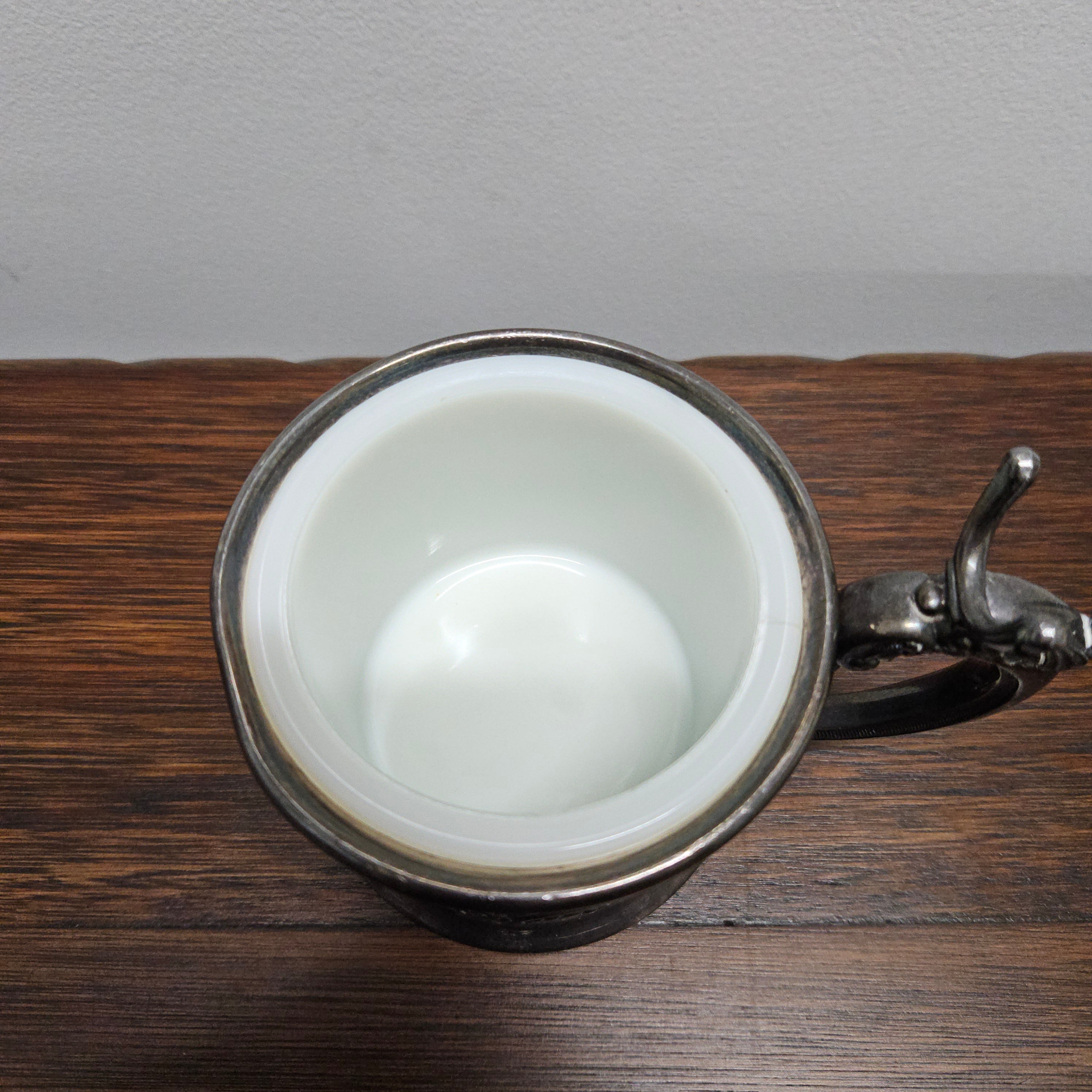 Antique USA Wilcox Silver Plate Co. Shaving Mug & Brush | Antique & Vintage | Moonee Ponds Antiques | Australia Wide Delivery