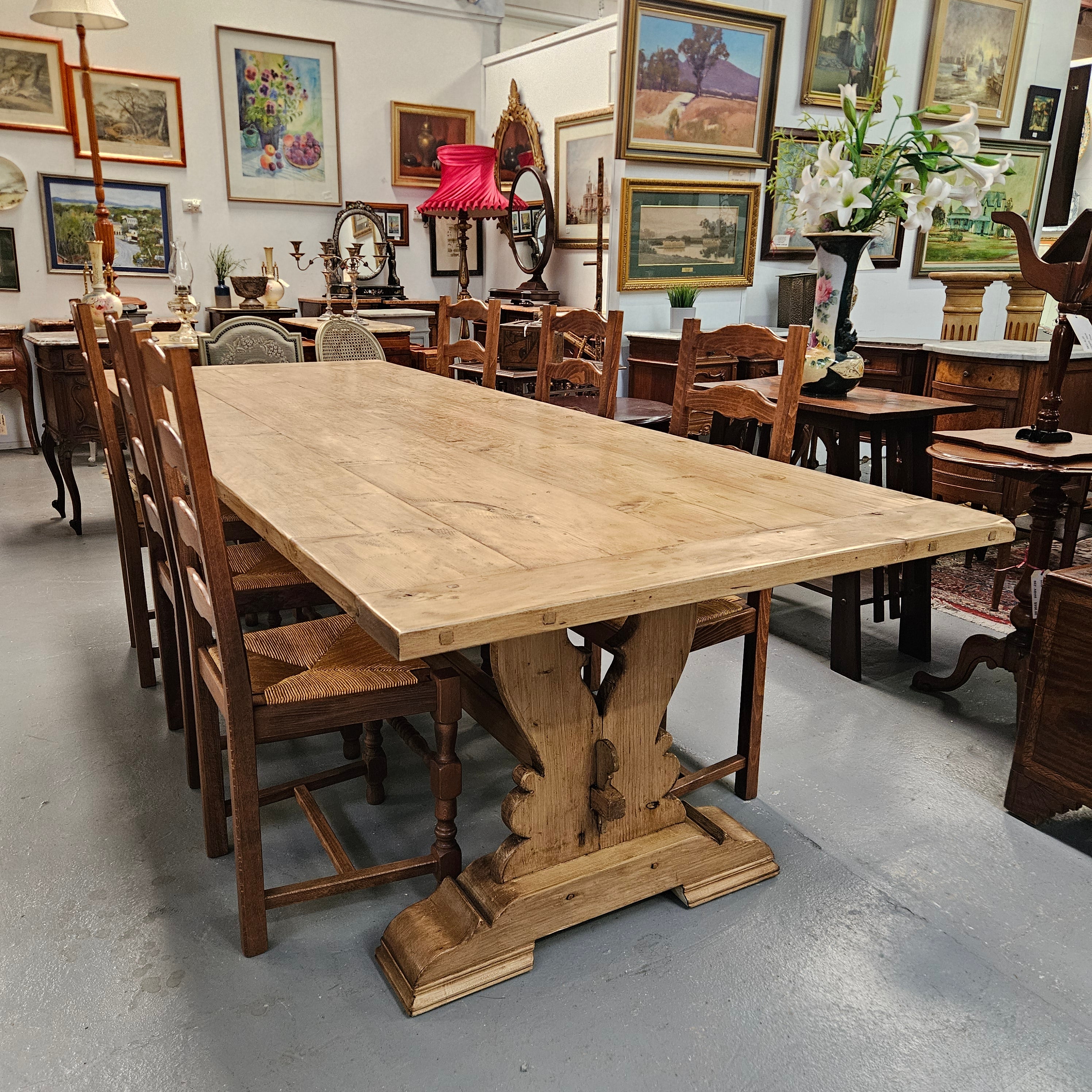 Reclaimed Spruce Timber Tarmhouse Table | Antique & Vintage | Moonee Ponds Antiques | Australia Wide