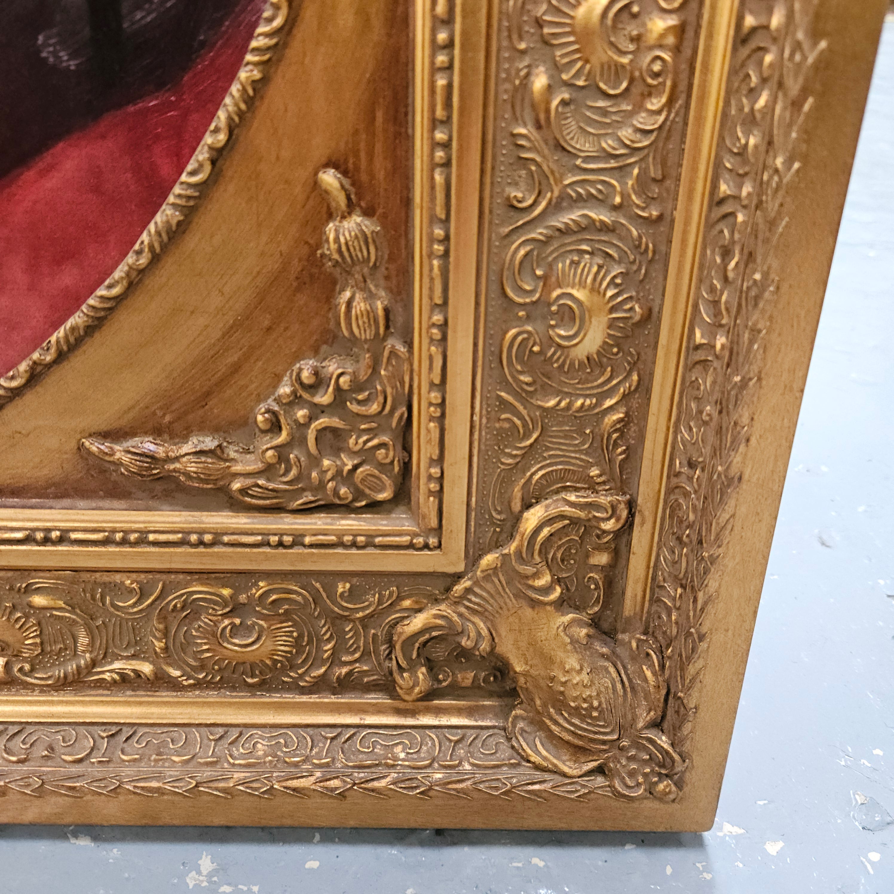 Vintage Wooden Gilt Frame Oleograph Print | Antique & Vintage | Moonee Ponds Antiques | Australia Wide Delivery
