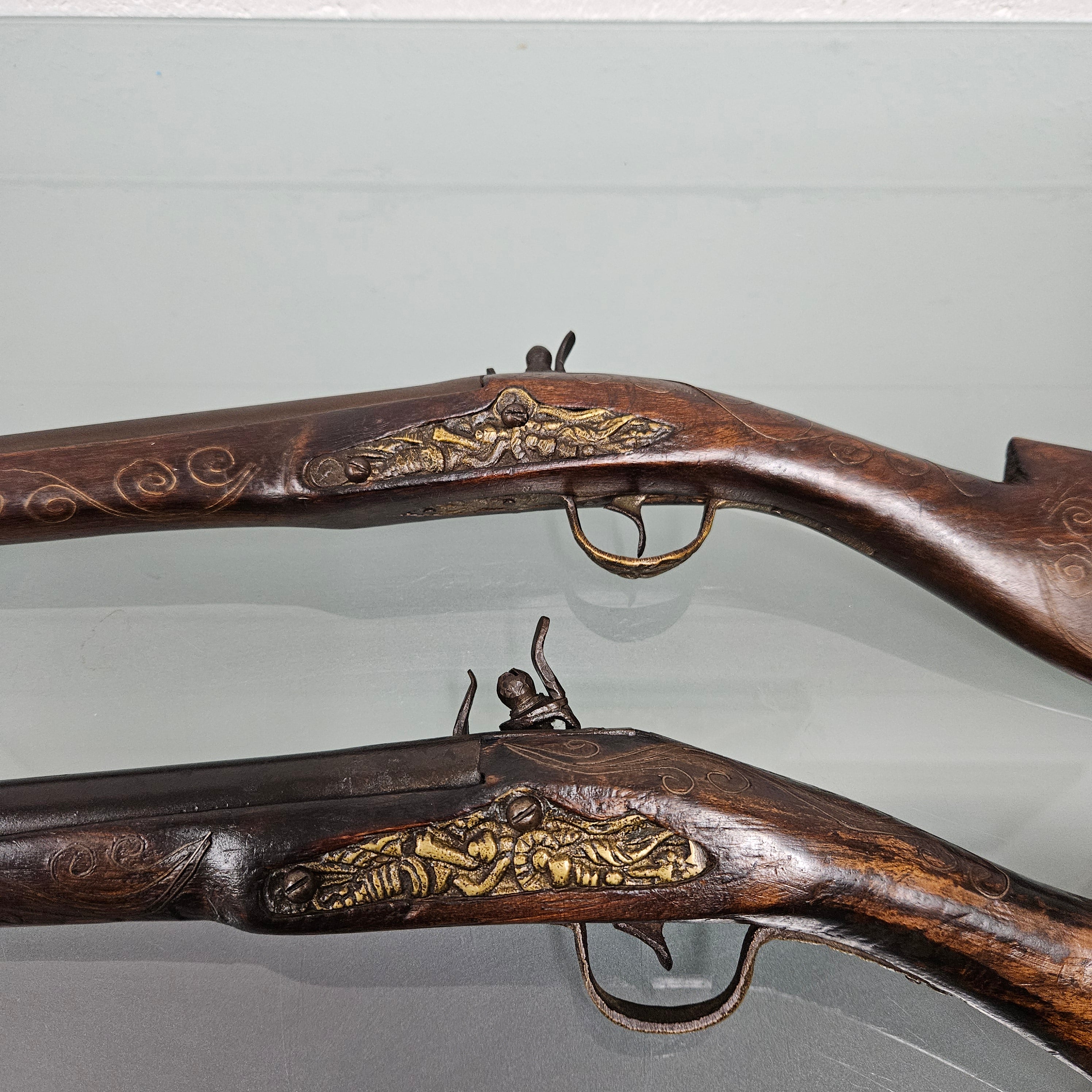 Pair Antique Blunderbuss Percussion Cap Style Pistols | Antique & Vintage | Moonee Ponds Antiques | Australia Wide Delivery