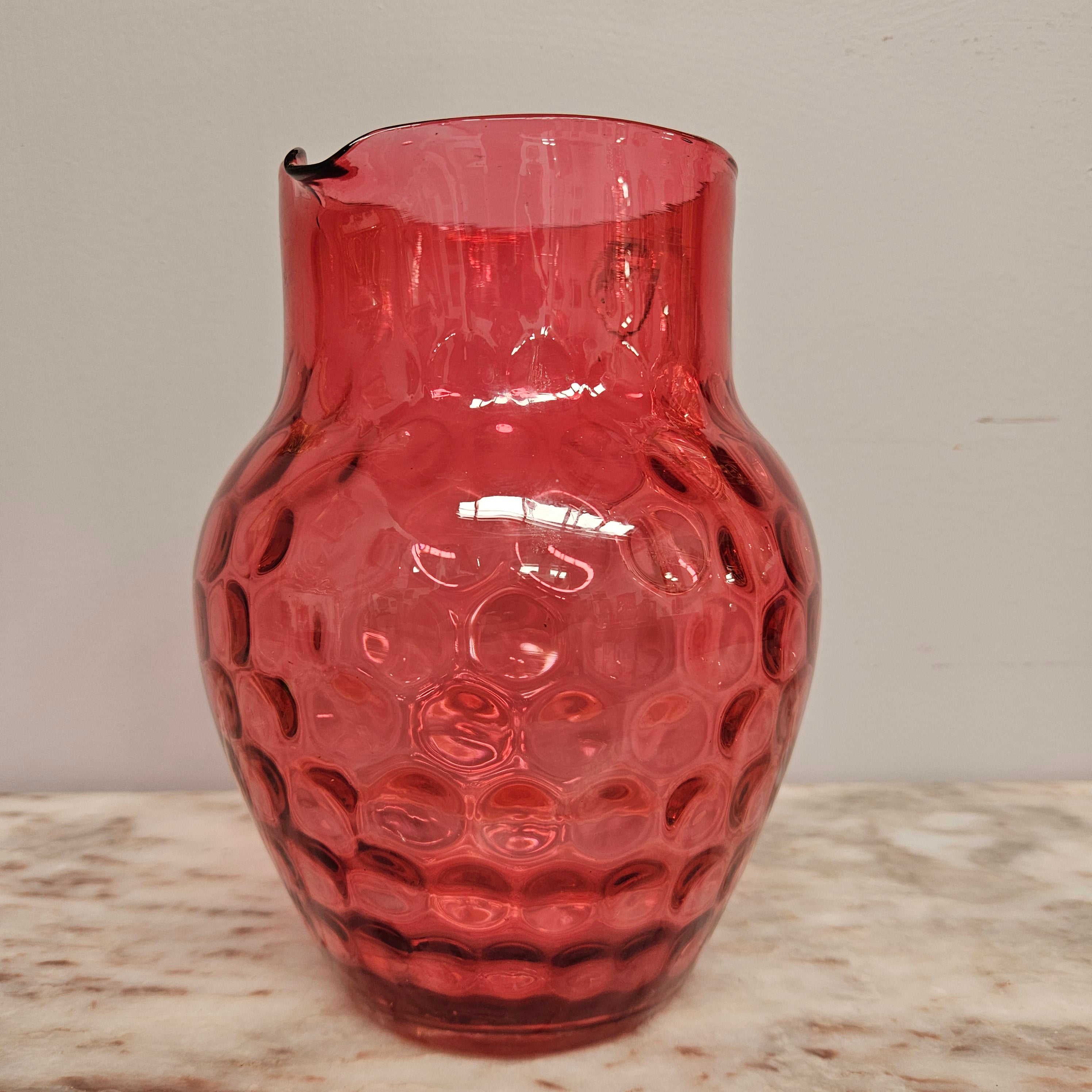 Victorian Cranberry Glass Pitcher Jug | Antique & Vintage | Moonee Ponds Antiques | Australia Wide