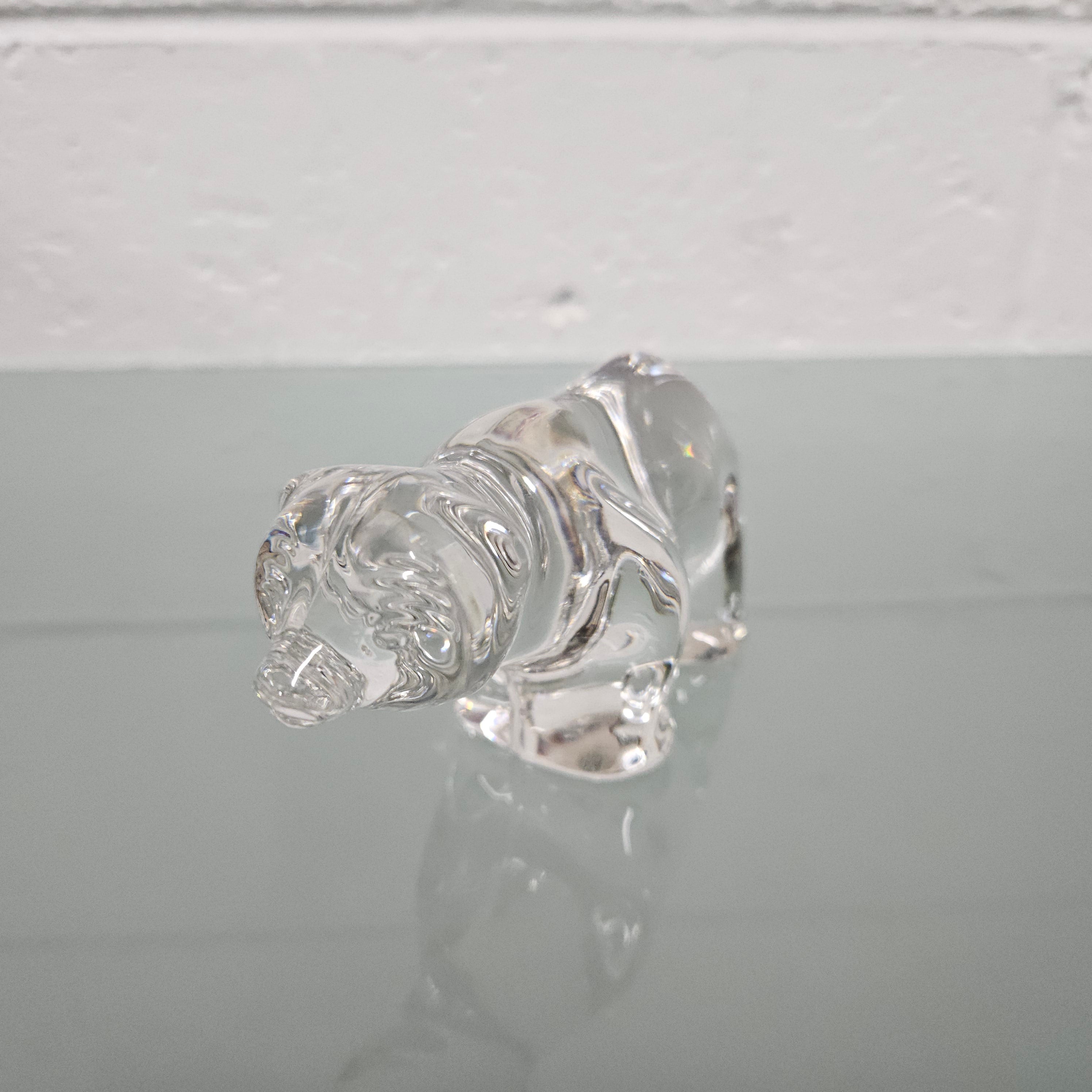 Vileroy & Boch Crystal Bear Paperweight | Antique & Vintage | Moonee Ponds Antiques | Australia Wide Delivery