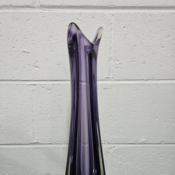 Tall Murano "Somerso" Amethyst & Clair Glass Vase | Antique & Vintage | Moonee Ponds Antiques | Australia Wide Delivery