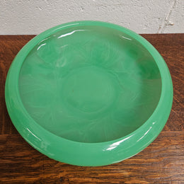 Green Pressed Glass Bowl by James A. Jobling & Co.