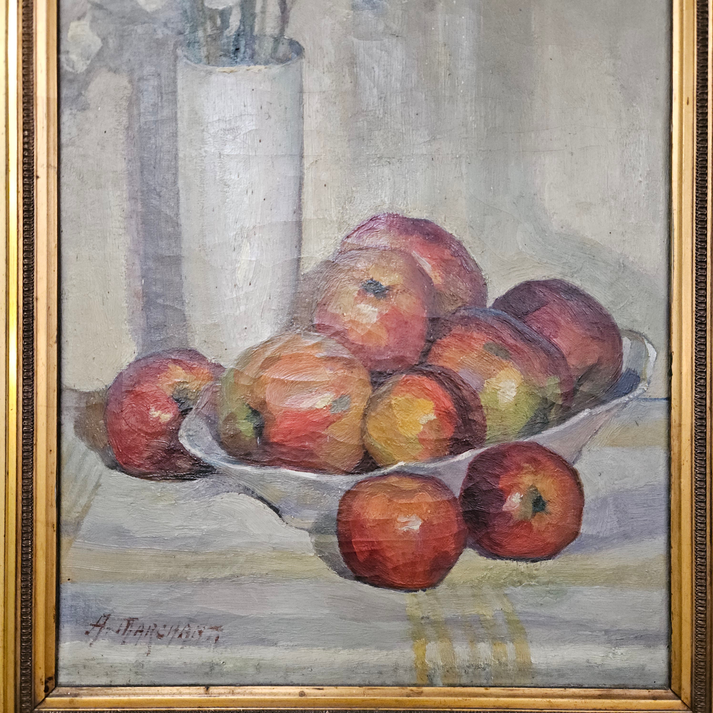 Gilt Framed Signed Oil on Canvas Still Life Painting | Antique & Vintage | Moonee Ponds Antiques | Australia Wide Delivery