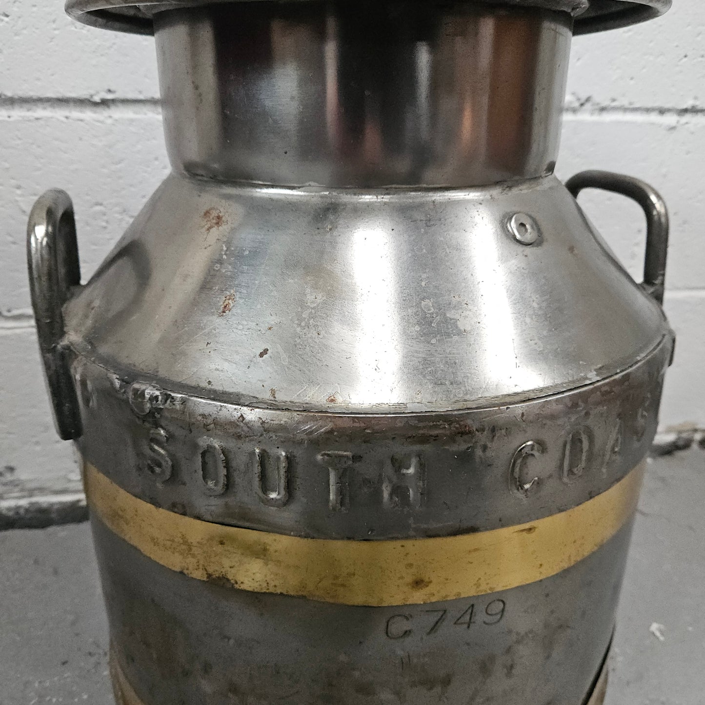 Signed Medium Metal Milk Canister/Churn