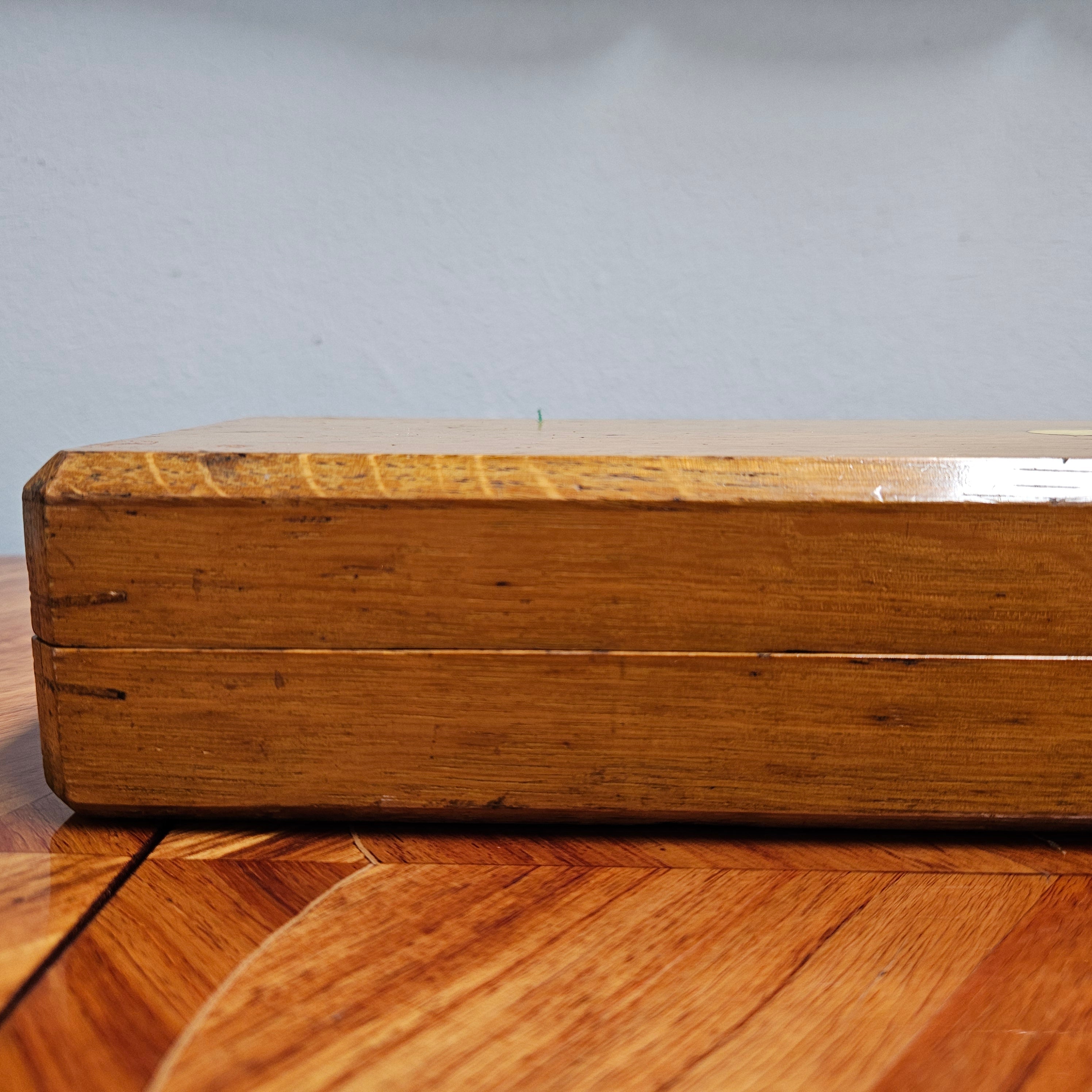 Edwardian Stoneware & Silver Plate Crumb Scoop In Original Box | Antique & Vintage | Moonee Ponds Antiques | Australia Wide Delivery
