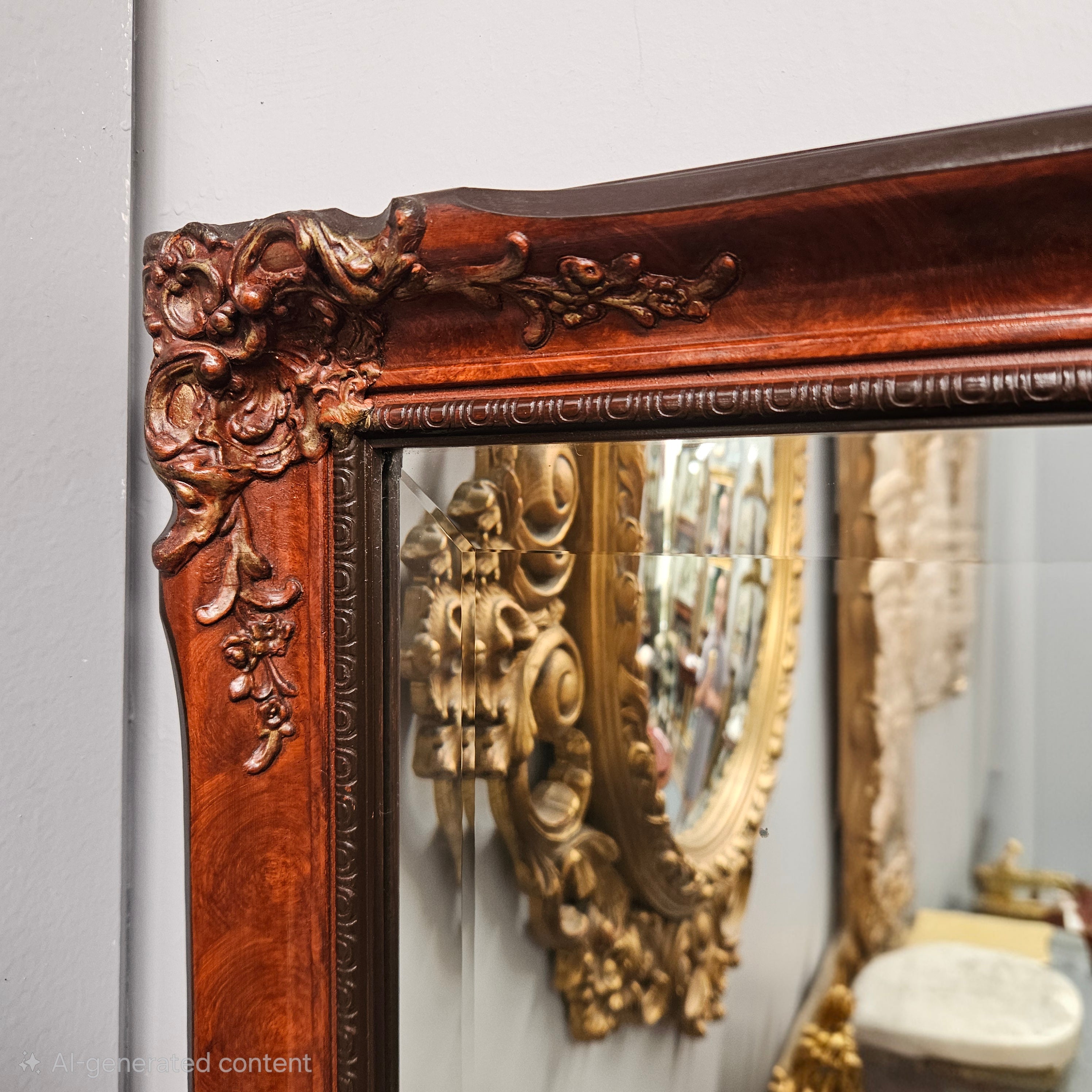 Vintage Gilded Wooden Mirror | Antique & Vintage | Moonee Ponds Antiques | Australia Wide Delivery