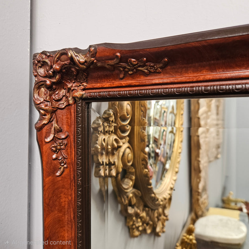 Vintage Gilded Wooden Mirror