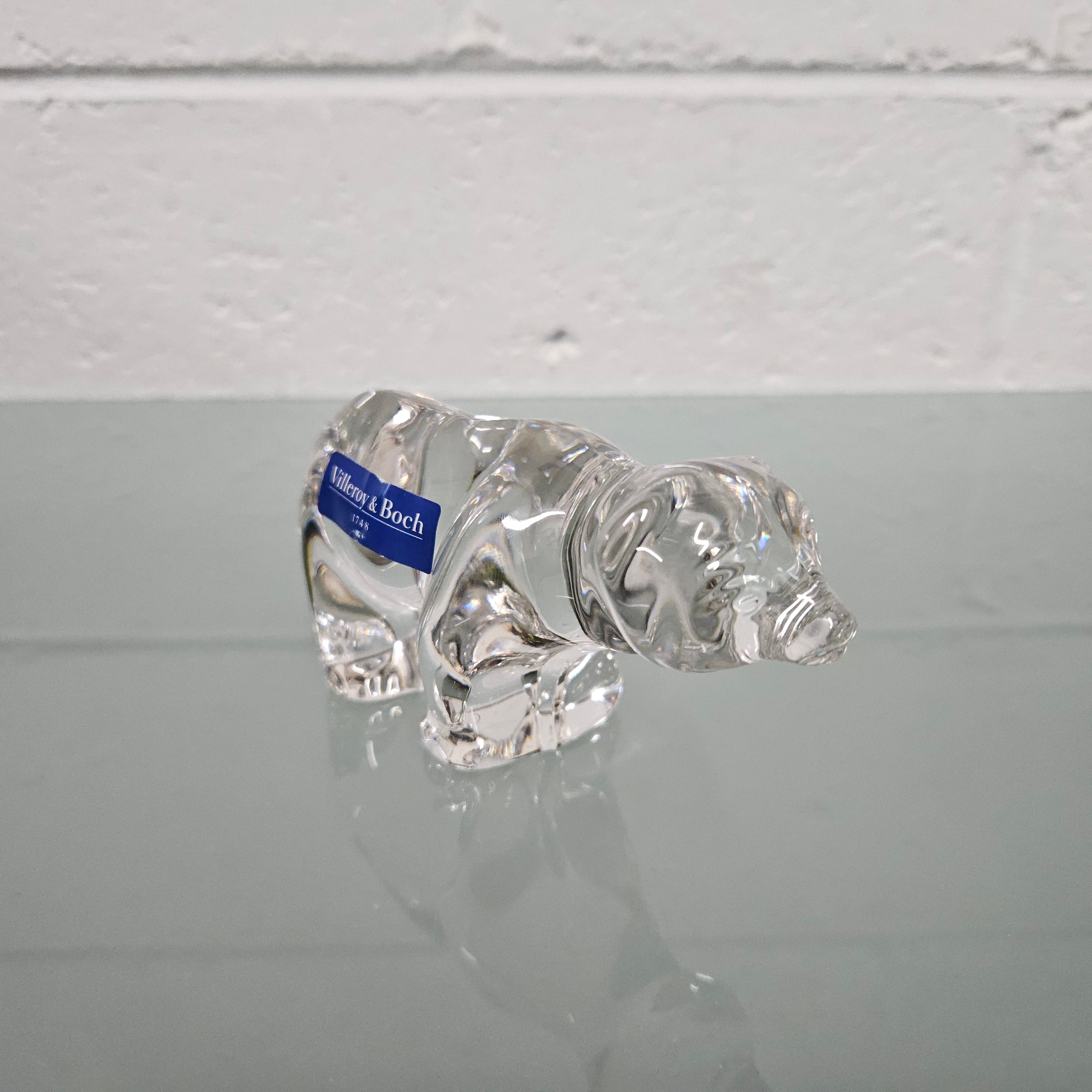 Vileroy & Boch Crystal Bear Paperweight | Antique & Vintage | Moonee Ponds Antiques | Australia Wide Delivery