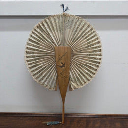 Victorian Olive Wood Cased Concertina Fan