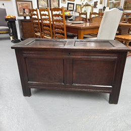 French Oak Blanket Chest Early 19th Century