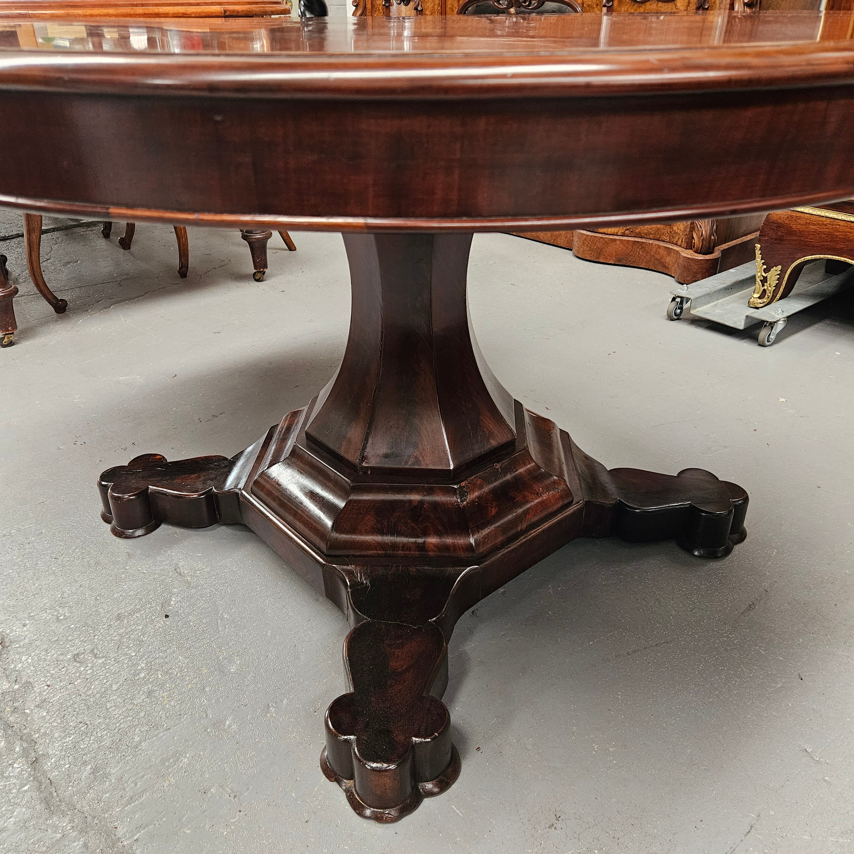 William IVth Empire Style Plum Pudding Mahogany Centre Table | Antique & Vintage | Moonee Ponds Antiques | Australia Wide Delivery