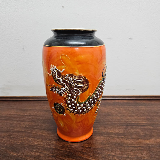 Vintage Satsuma Hand Painted Vase