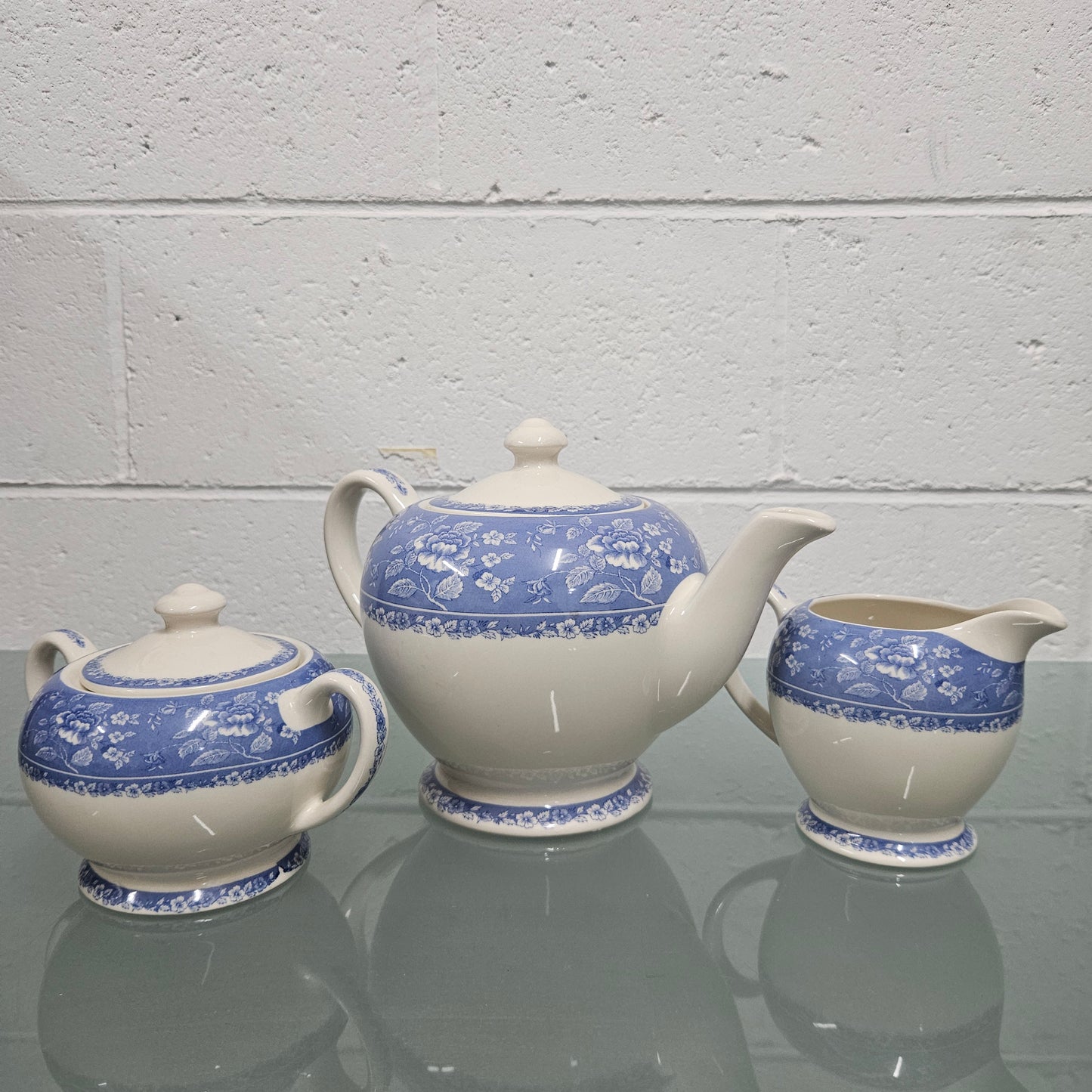 Queens English "Albertine" 3 Piece Teaset