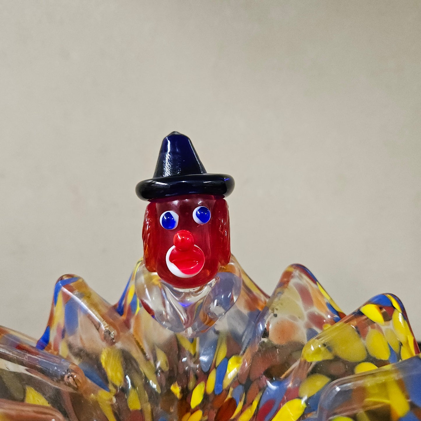 Murano Glass Clown Trinket Bowl