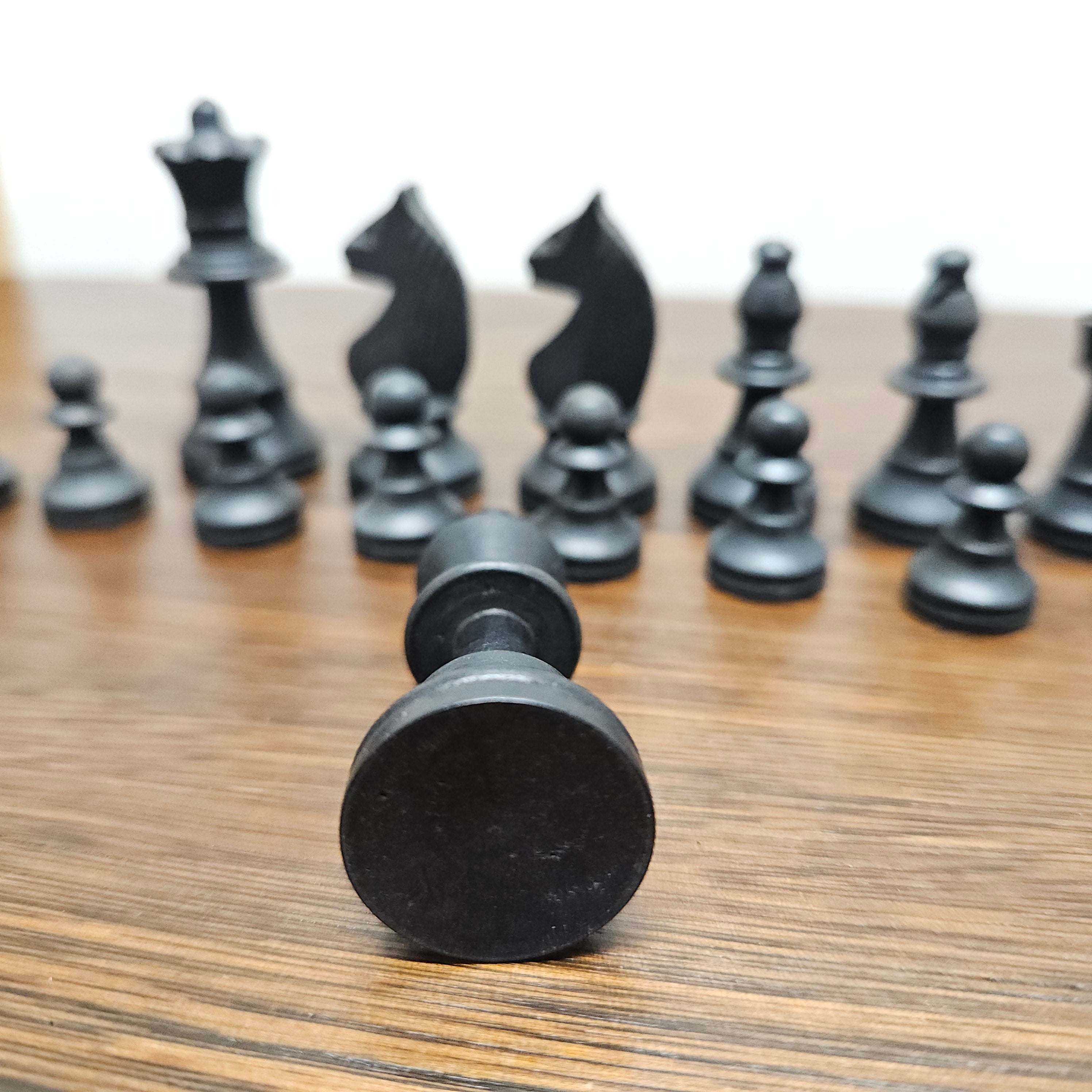 Vintage Wooden French Chess Set In Original Box | Antique & Vintage | Moonee Ponds Antiques | Australia Wide Delivery