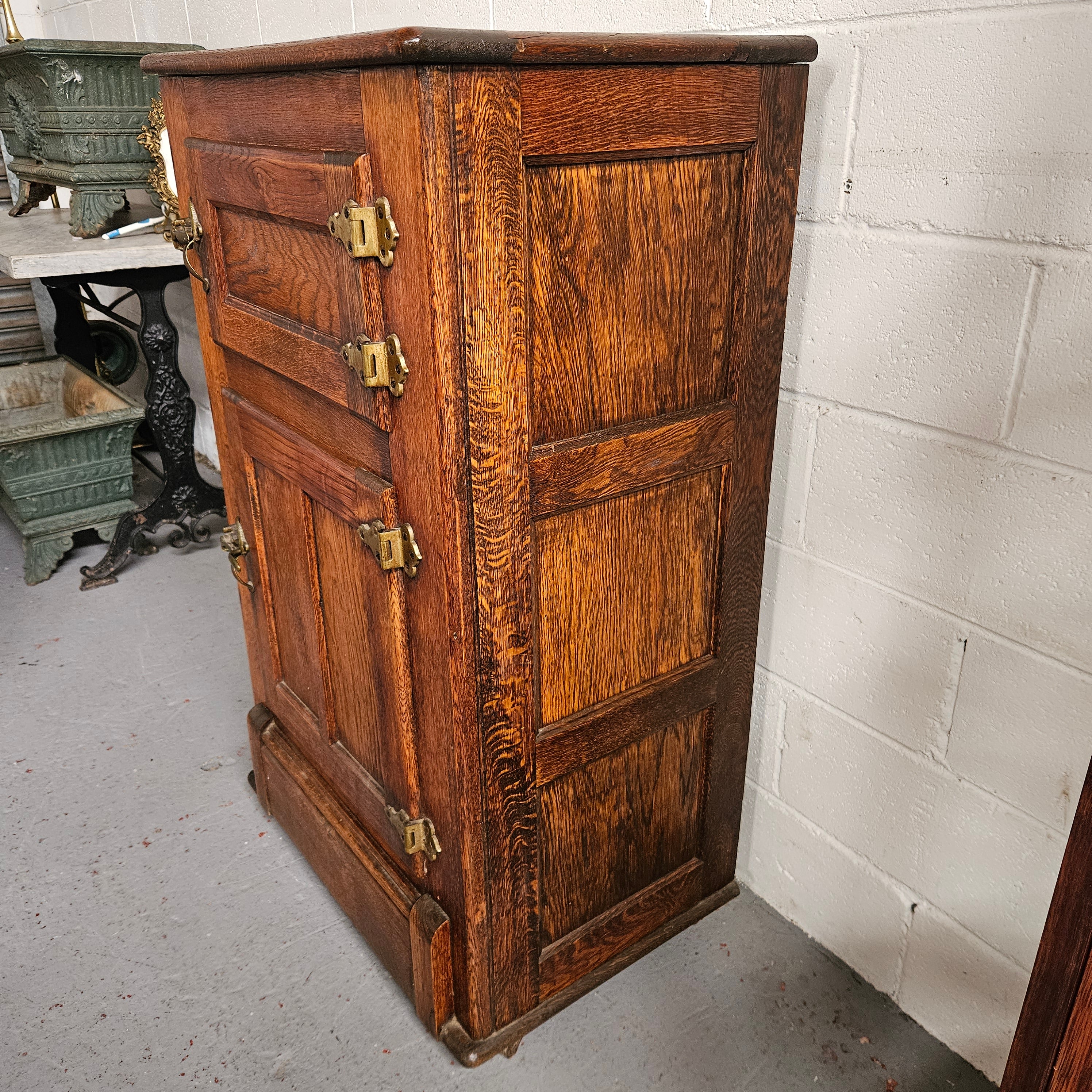 Vintage Oak Ice Chest | Antique & Vintage | Moonee Ponds Antiques | Australia Wide Delivery