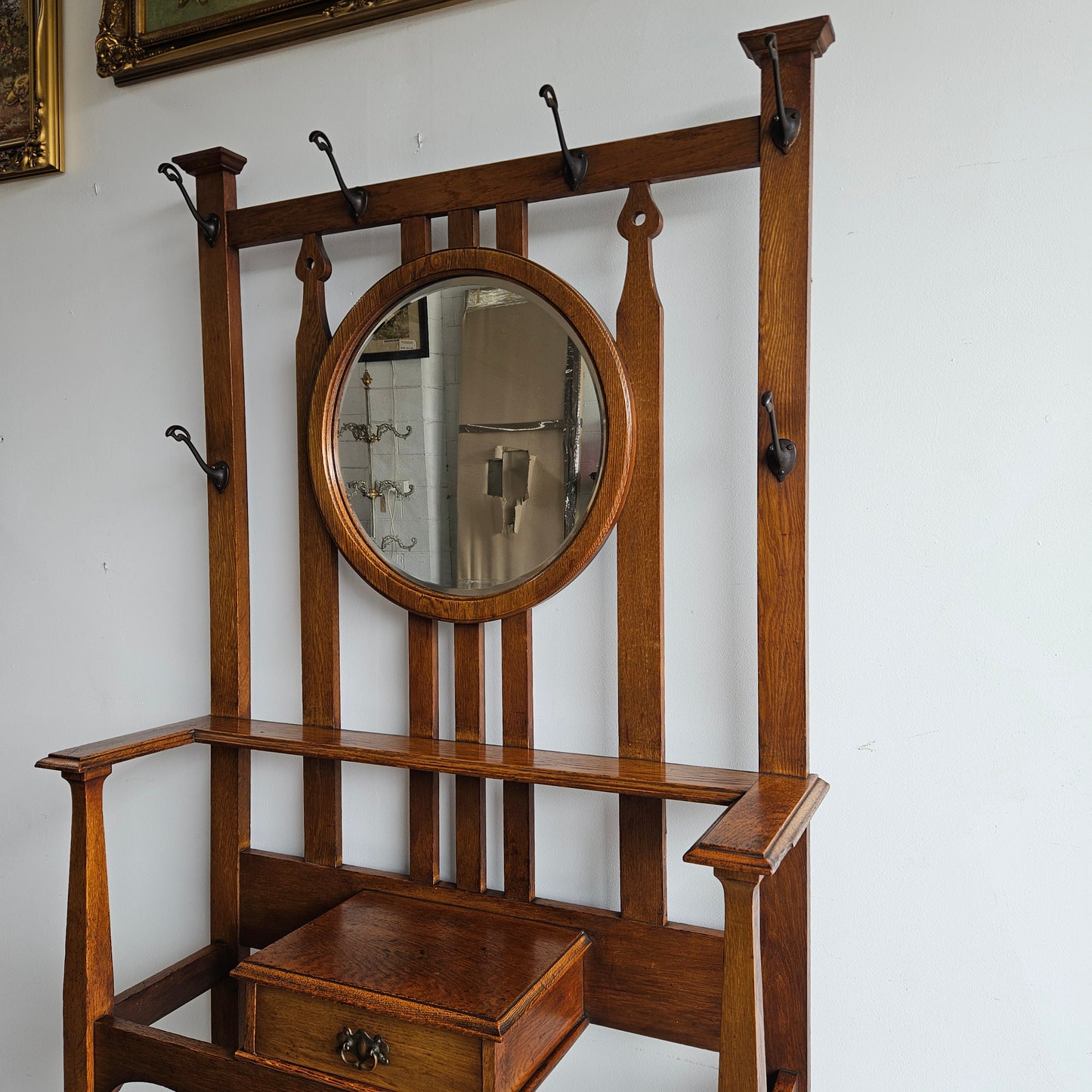 Stunning Arts & Crafts Hallstand