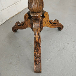Antique Victorian Inlaid Tilt Top Occasional Table