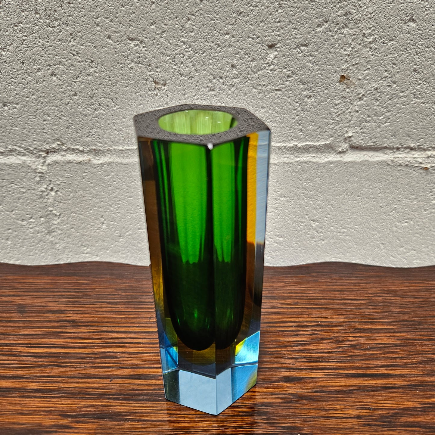 Mid Century Murano Block Vase