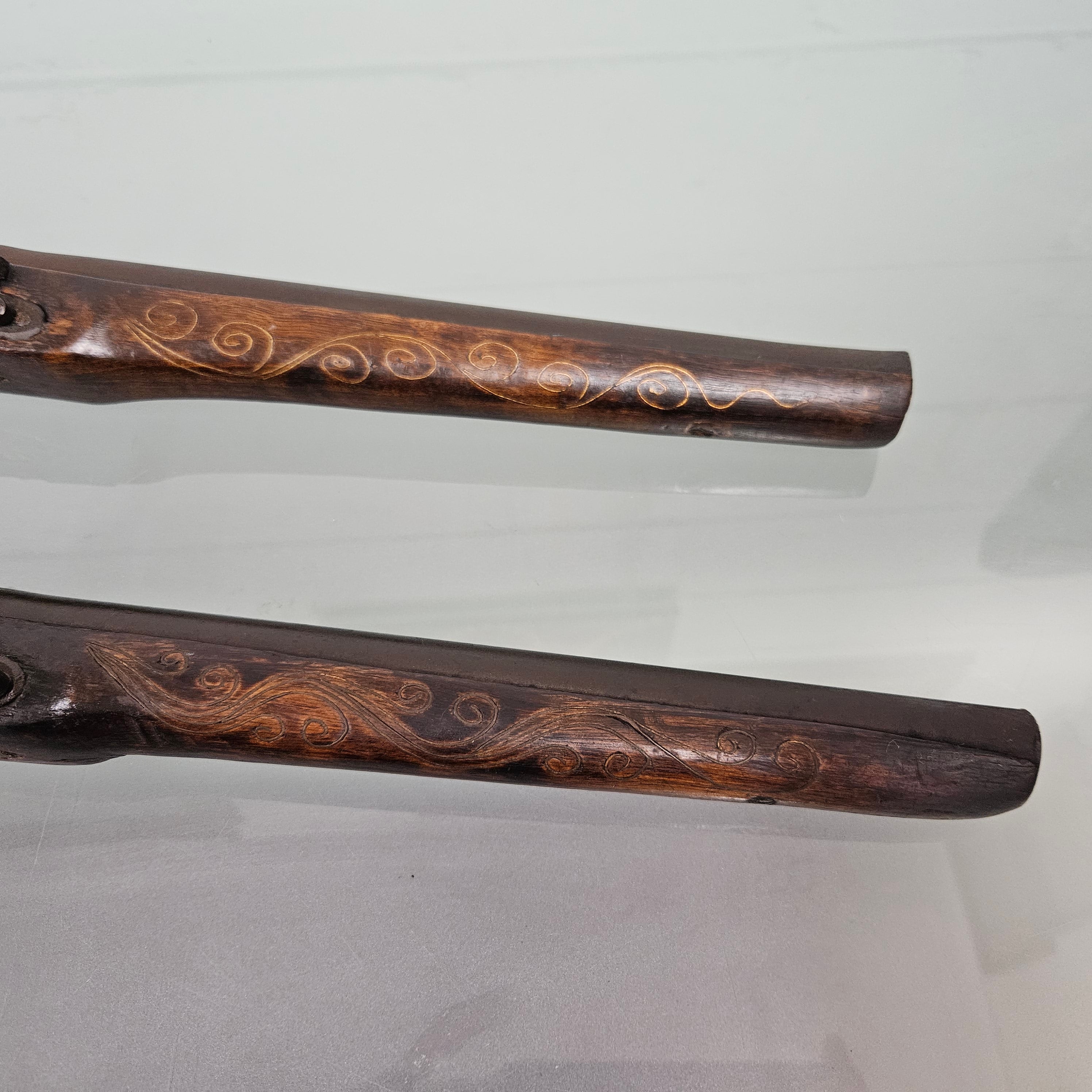 Pair Antique Blunderbuss Percussion Cap Style Pistols | Antique & Vintage | Moonee Ponds Antiques | Australia Wide Delivery