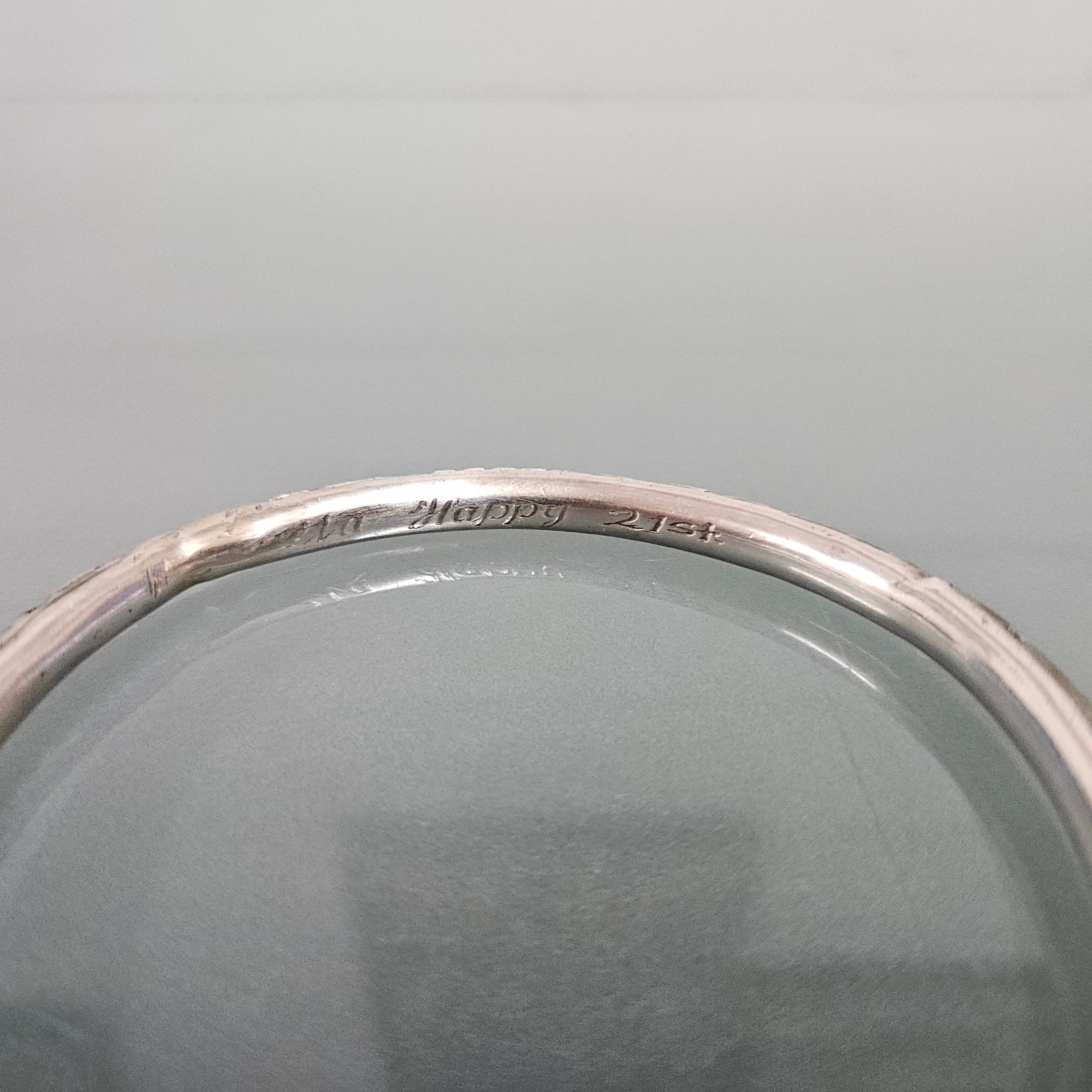 Antique Decorated And Pierced Silver Bangle | Antique & Vintage | Moonee Ponds Antiques | Australia Wide Delivery