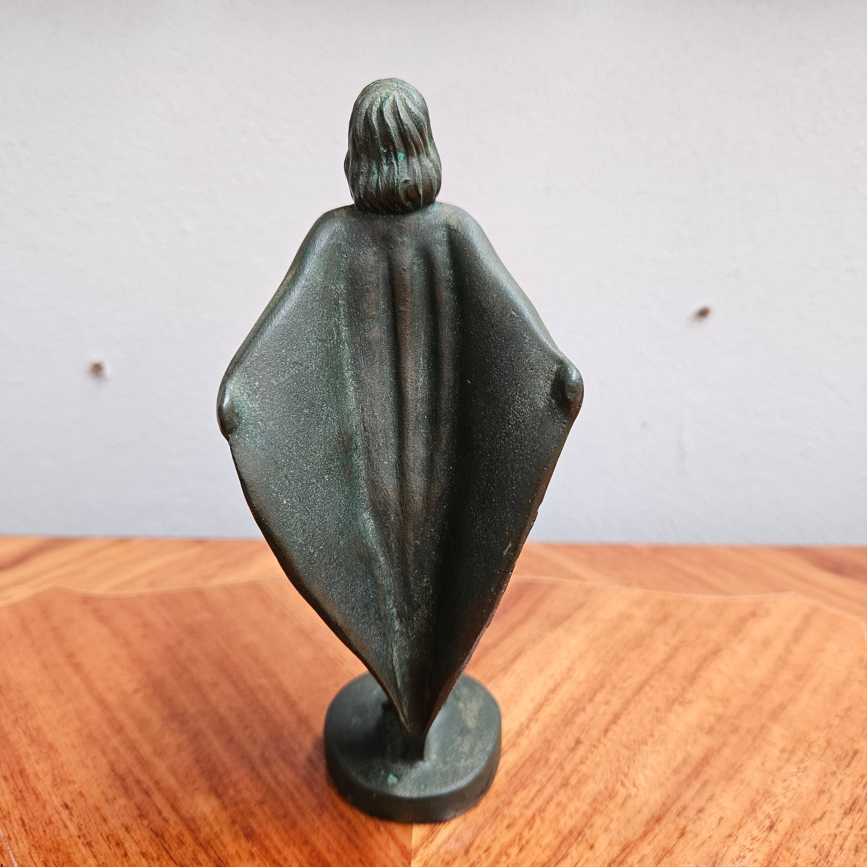 Bronze Hood Ornament by Max Le Verrier "Femme Au Voile" | Antique & Vintage | Moonee Ponds Antiques | Australia Wide Delivery