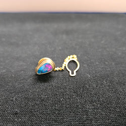 Vintage Black Opal & 9ct. Gold Tie Pin | Antique & Vintage | Moonee Ponds Antiques | Australia Wide Delivery