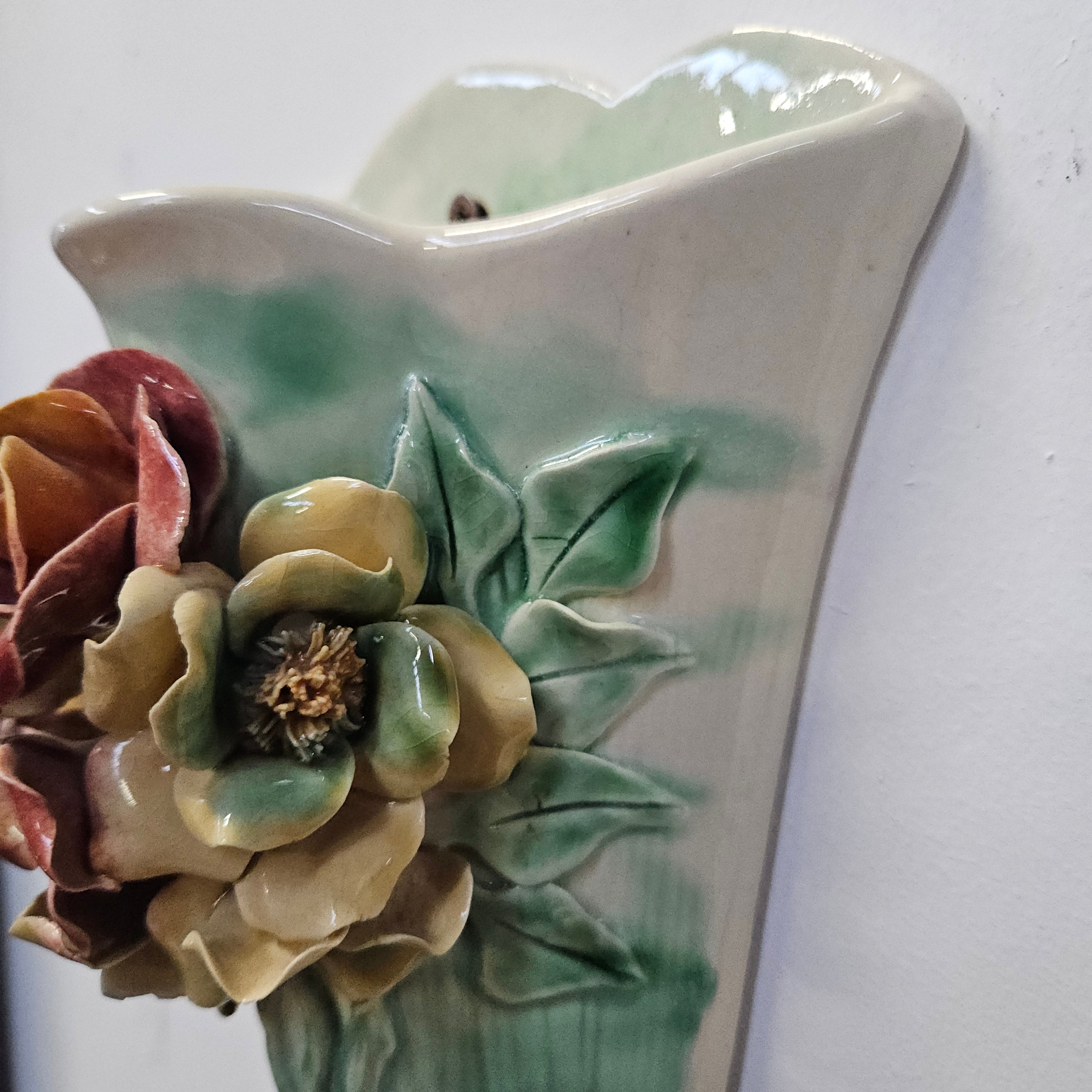 Attractive Vintage Australian Wall Pocket Vase | Antique & Vintage | Moonee Ponds Antiques | Australia Wide