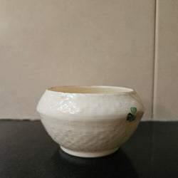 Belleek Shamrock Pattern Small Sugar Bowl | Antique & Vintage | Moonee Ponds Antiques | Australia Wide Delivery