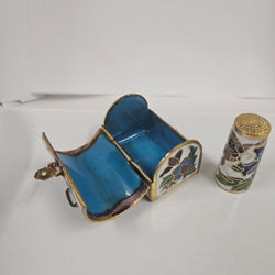 Vintage Cloisonné Treasure Box With Thimble | Antique & Vintage | Moonee Ponds Antiques | Australia Wide Delivery