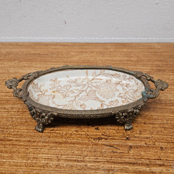 Vintage China & Brass Soap Dish | Antique & Vintage | Moonee Ponds Antiques | Australia Wide Delivery