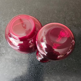 Ruby Glass Jug & Bowl