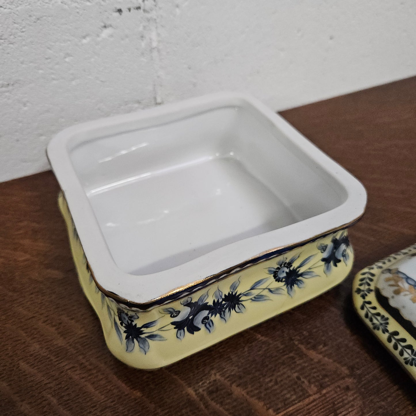 Decorative Porcelain Box & Lid