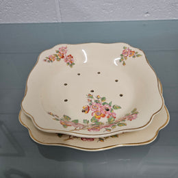 Sunshine J & G Meakin Straining Bowl & Plate