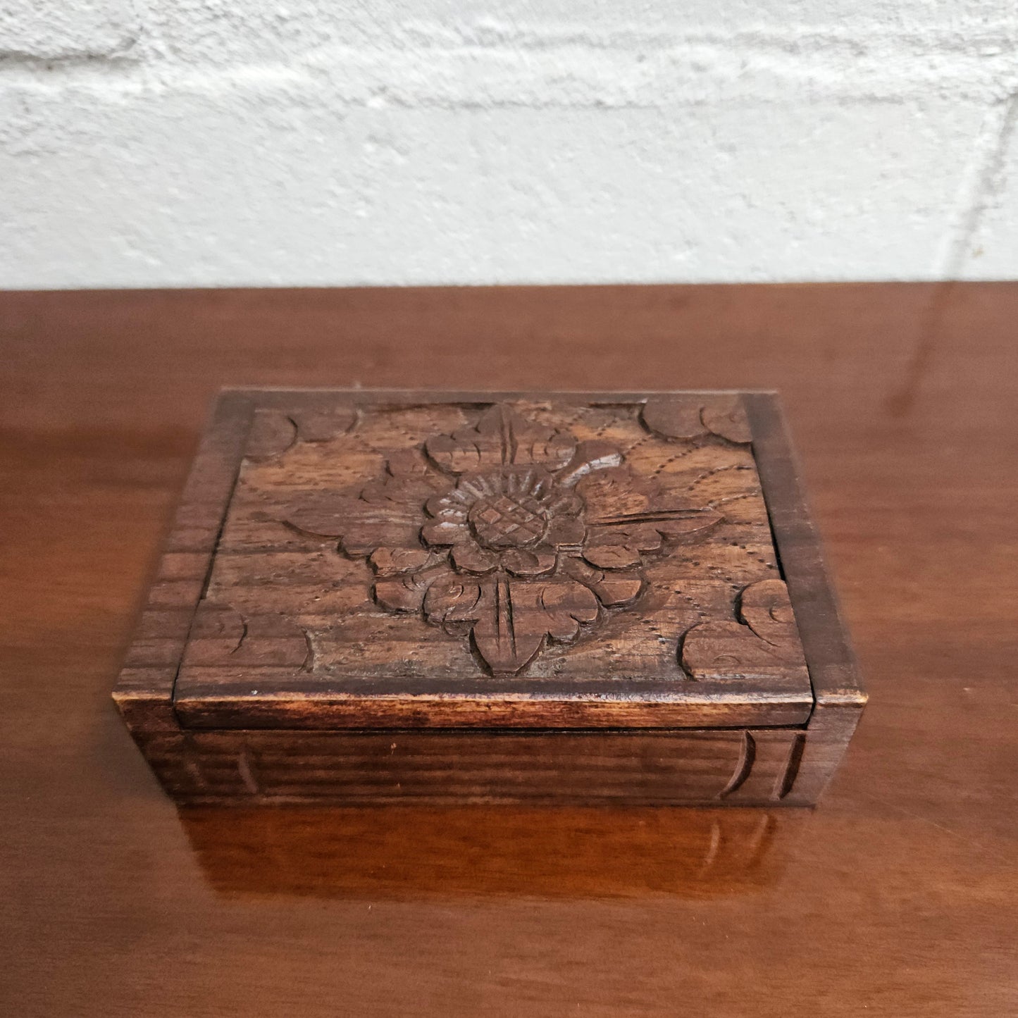 Vintage Hand Carved Box