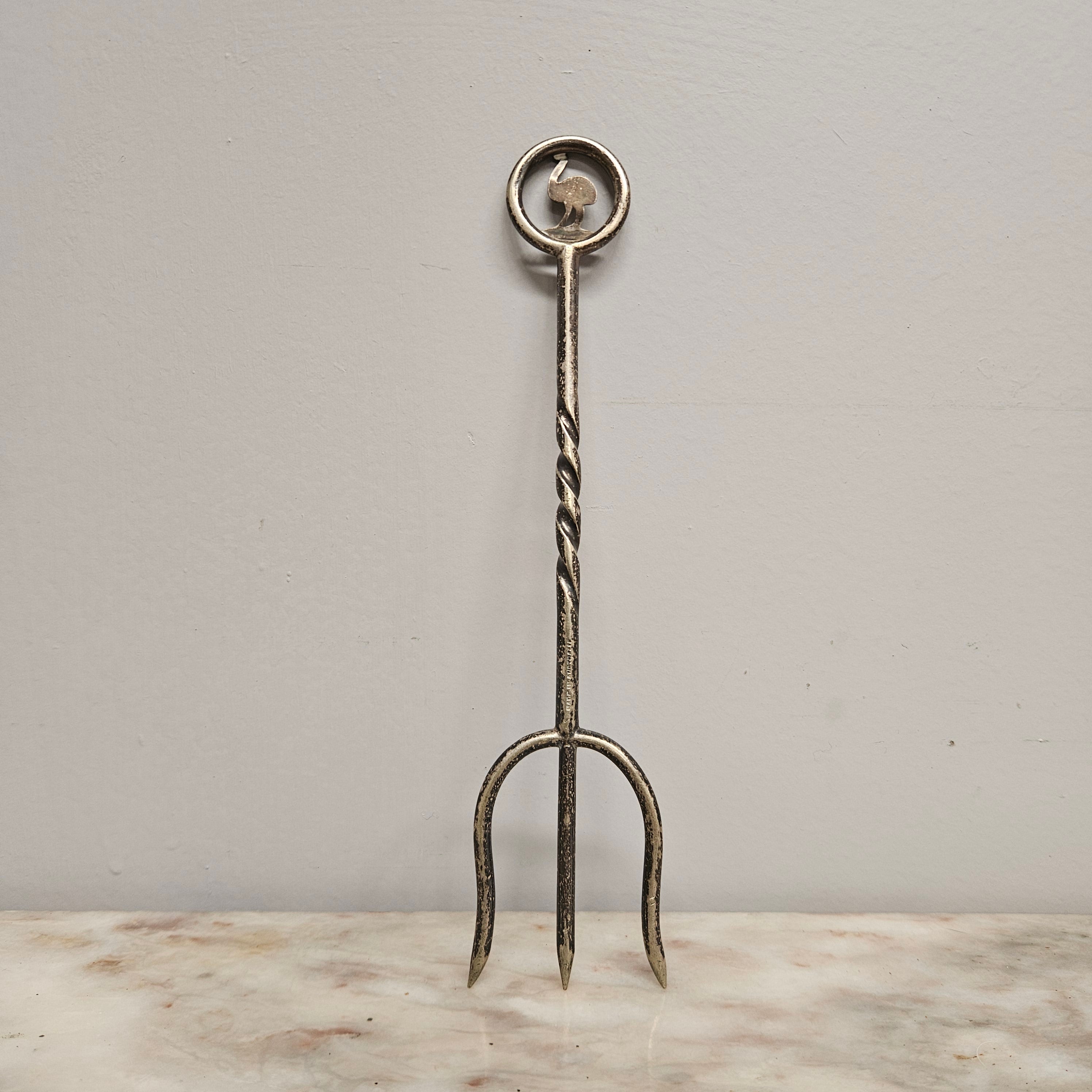 Vintage Australian Stokes & Sons Bread Toasting Fork Featuring Emu | Antique & Vintage | Moonee Ponds Antiques | Australia Wide