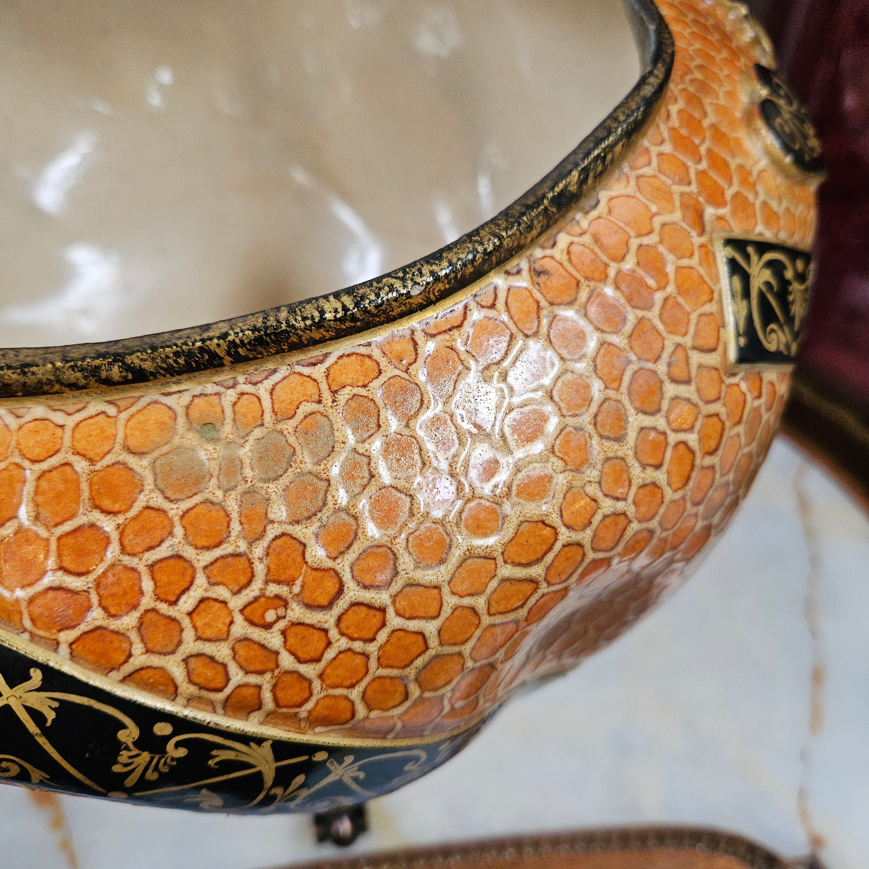 Meiji Period Satsuma Hand Painted Jardinière | Antique & Vintage | Moonee Ponds Antiques | Australia Wide Delivery