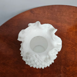 Vintage Fenton Style Milk Glass Vase