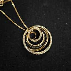 Dynamic Swarovski Gold Tone Pendant | Antique & Vintage | Moonee Ponds Antiques | Australia Wide Delivery