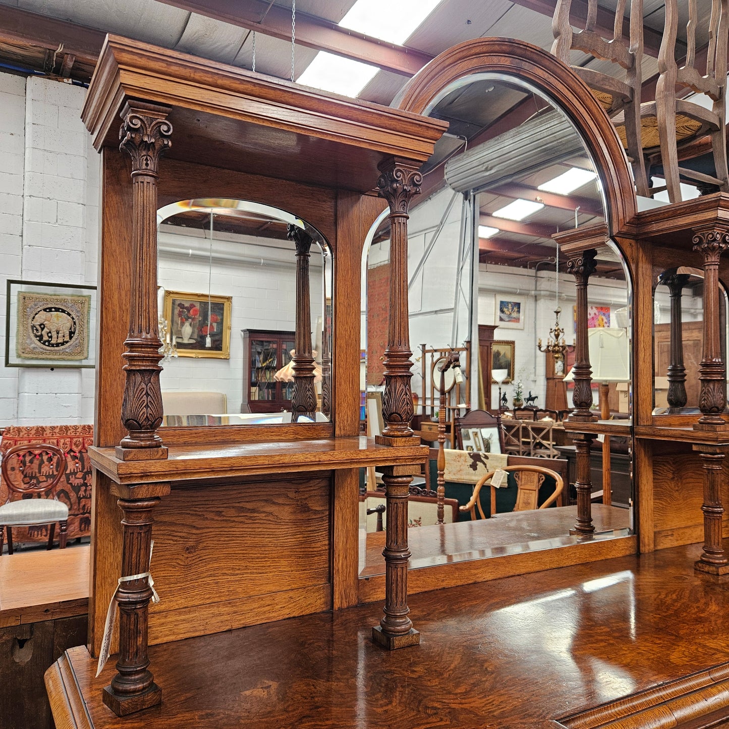 Stunning Pollard Oak Mid Victorian Sideboard of Pleasing Proportions