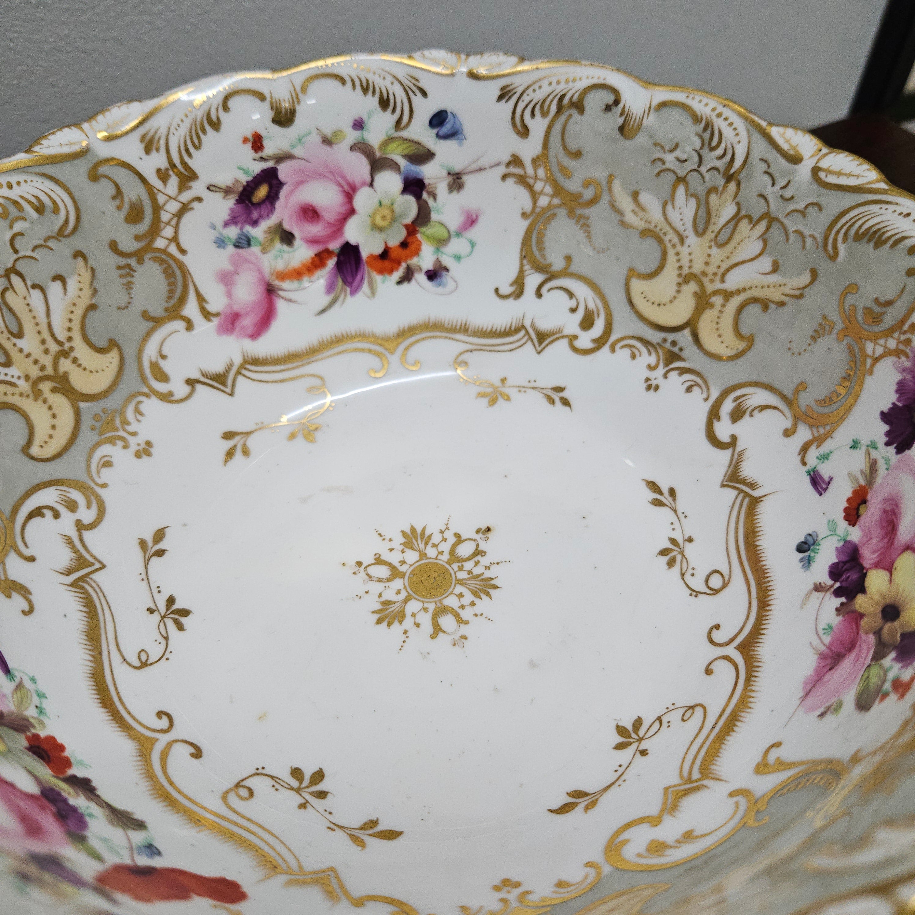 Pretty Early Victorian Hand Painted Bristol Bowl | Antique & Vintage | Moonee Ponds Antiques | Australia Wide Delivery